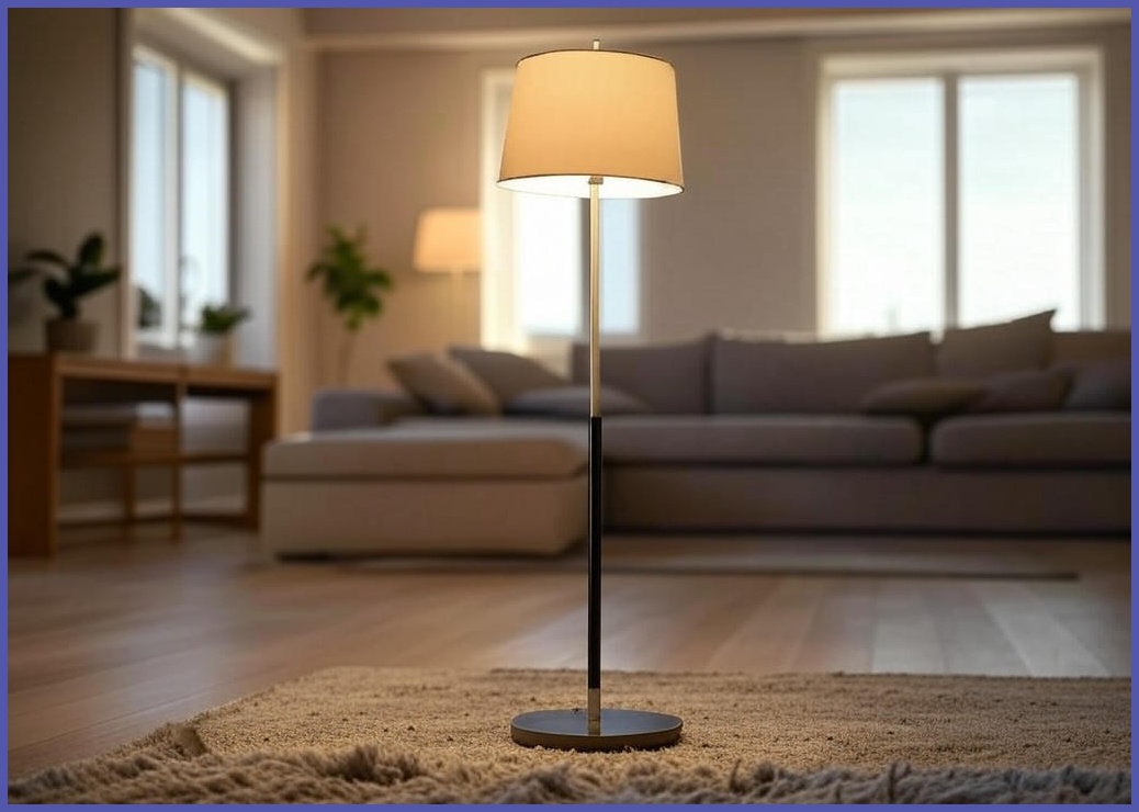 ALLILIO LED 거실 침실 스탠드 조명 심플 창의성 장스탠드 눈보호 - 이미지 1