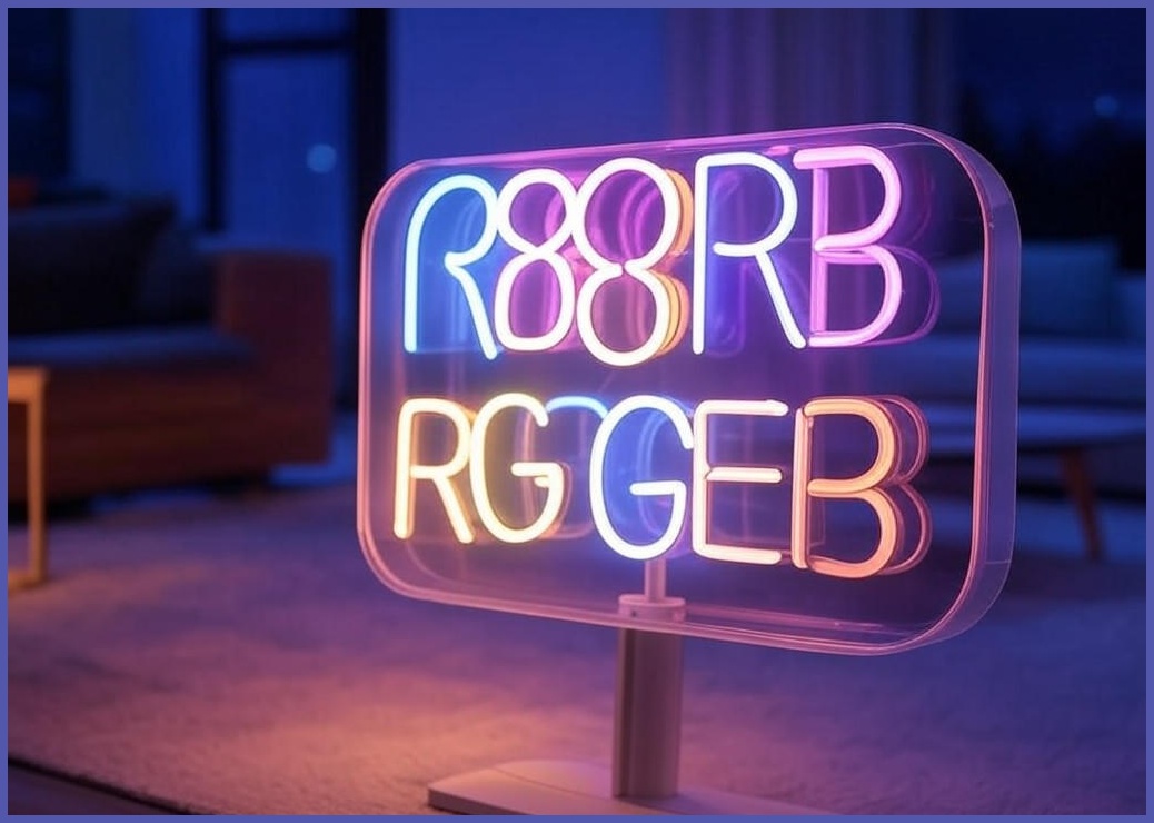 루카스 RGB 장스탠드 네온사인 거실 조명, 1개, 혼합색상