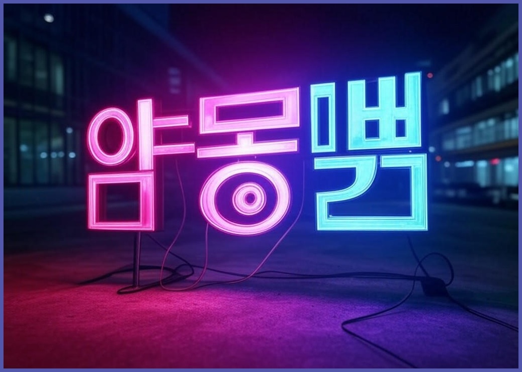 야광맨 LED 이니셜 조명 - 이미지 1